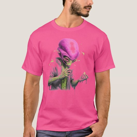 Uit deze wereld graffiti stijl t-shirt (Voorkant)