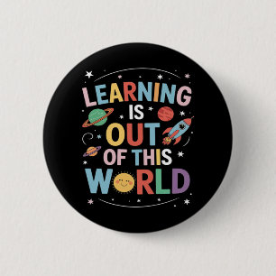 Uit deze wereld Grappige Trending Meme Quote Ronde Button 5,7 Cm