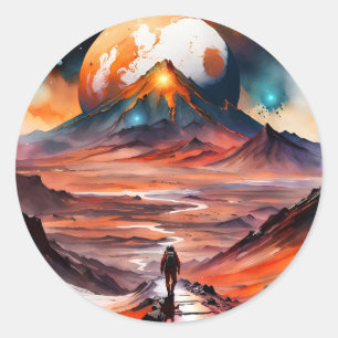 Uit deze wereld - Het pad vooruit Ronde Sticker