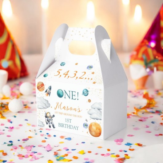 Uit deze Wereld Jongen Verjaardag Astronaut Space Bedankdoosjes