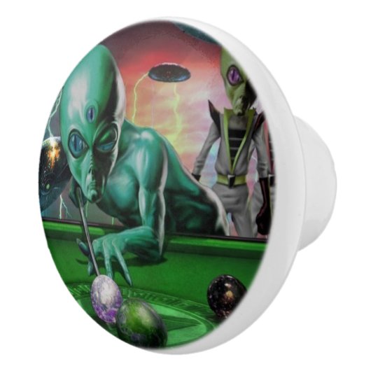 Uit deze wereld keramische knop (Rechts)