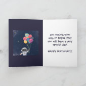 UIT DEZE WERELD KIND VERJAARDAG KAART (Binnen)