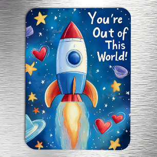 Uit deze wereld Kinder Valentijnsdag Magneet