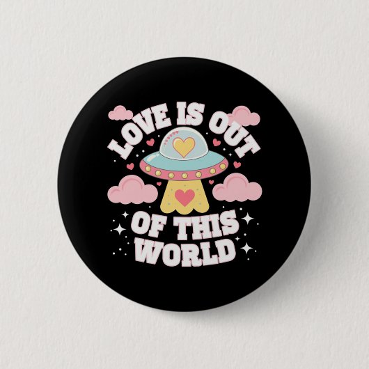 Uit deze wereld meme grappig citaat ronde button 5,7 cm (Voorkant)
