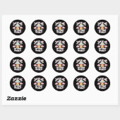 Uit deze wereld meme grappig citaat ronde sticker (Vel)