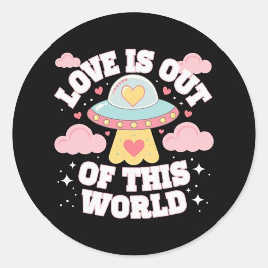 Uit deze wereld meme grappig citaat ronde sticker (Voorkant)
