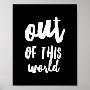 Uit deze wereld Meme Joke Quote Poster