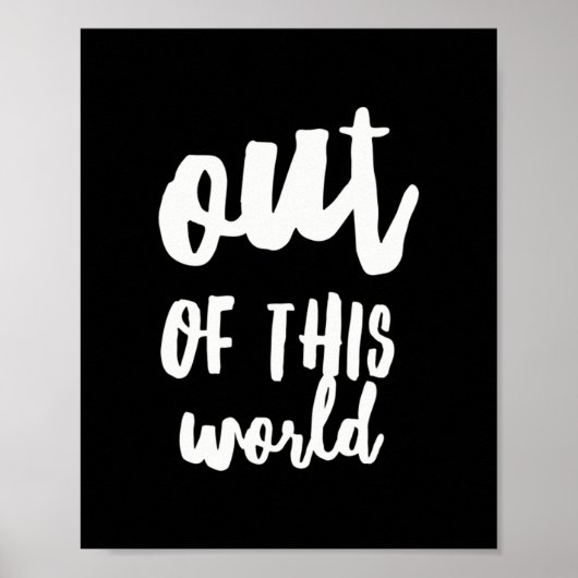 Uit deze wereld Meme Joke Quote Poster (Voorkant)