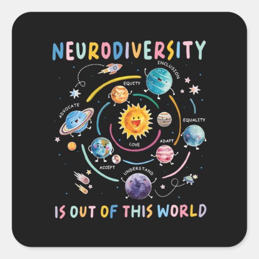 Uit deze wereld Meme Viral Quote Meme Vierkante Sticker (Voorkant)