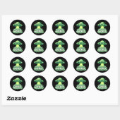 Uit deze wereld meme virale quote ronde sticker (Vel)