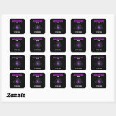 Uit deze wereld meme voor GeneZ Vierkante Sticker (Vel)