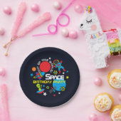 Uit deze wereld! papieren bordje (Feest)