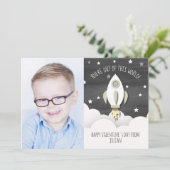 Uit deze wereld Photo Space Classroom Valentijn Kaart (Staand voorkant)