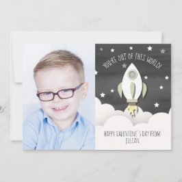 Uit deze wereld Photo Space Classroom Valentijn Kaart
