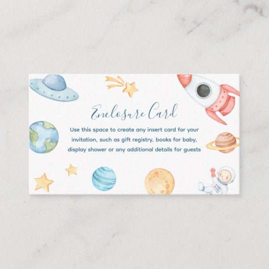 Uit deze wereld ruimte op maat informatiekaartje (Voorkant)