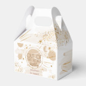 Uit deze wereld ruimte verjaardag bedankdoosjes (Voorkant Zijde)