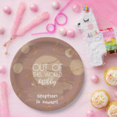 Uit deze wereld ruimte verjaardag papieren bordje (Feest)