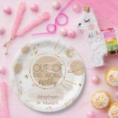 Uit deze wereld ruimte verjaardag papieren bordje (Feest)