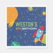 Uit deze Wereld Ruimte Verjaardagsfeest Servetten (Voorkant)