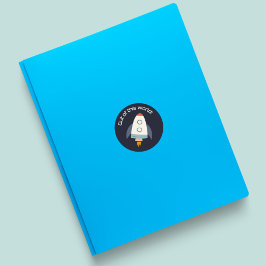 Uit Deze Wereld Ruimteraket Sticker