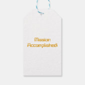 Uit Deze Wereld Ruimtevaartfeest Favor Labels Cadeaulabel (Achterkant)