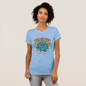 “Uit Deze Wereld” T-shirt met aarde-afdruk (Voorkant volledig)