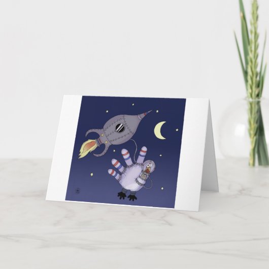 Uit deze wereld Thanksgiving Groet Feestdagen Kaart (Voorkant)