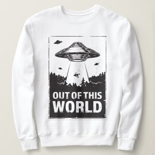 Uit deze wereld UFO-afvoershirt Trui (Design voorkant)