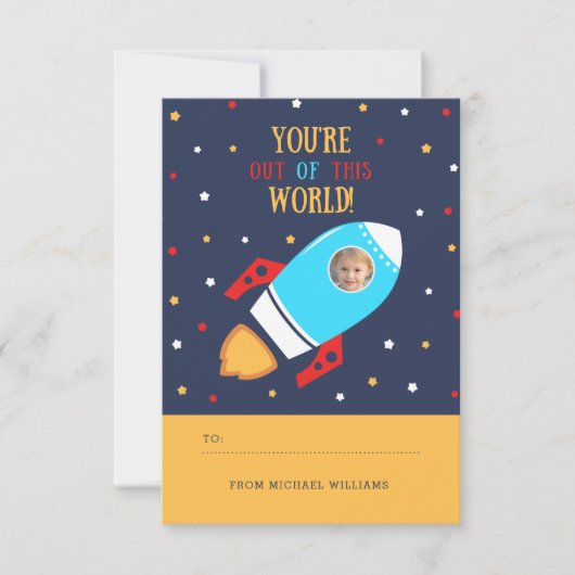 Uit deze wereld Valentijnsdag Kaart (Voorkant)
