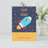 Uit deze wereld Valentijnsdag Kaart (Staand voorkant)