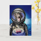 Uit deze wereld verjaardag kaart (Gele Bloem)