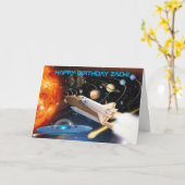 Uit deze wereldastronaut-Birthdaykaart Kaart (Gele Bloem)