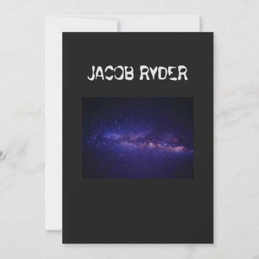 Uit deze Werelduitnodiging Kaart (Achterkant)