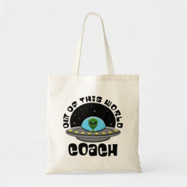 Uit deze wereldwijde coach Alien UFO-ruimte Tote Bag