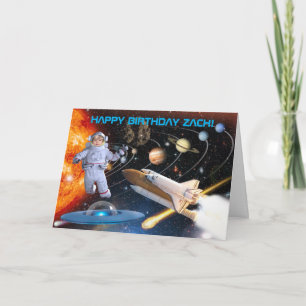 Uit deze World Funny Astronaut Birthday Card Kaart