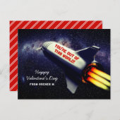 Uit deze World Retro Rocket Kinder Valentijn Feestdagenkaart (Voorkant / Achterkant)