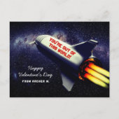 Uit deze World Retro Rocket Kinder Valentijn Feestdagenkaart (Voorkant)