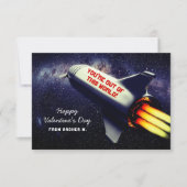 Uit deze World Retro Rocket Kinder Valentijn Notitiekaartje (Voorkant)