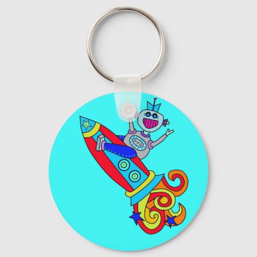 Uit deze World Robot Sleutelhanger (Voorkant)