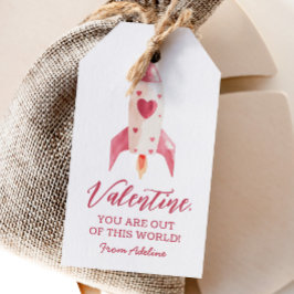 Uit deze World Space Kinder Valentijnsdag Cadeaulabel