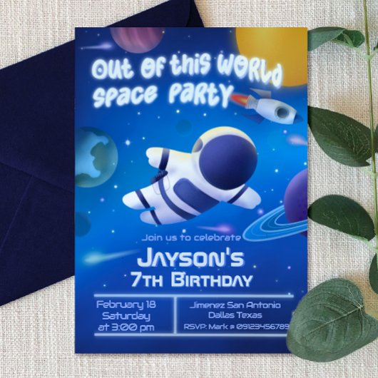 Uit deze World Space Party Kaart