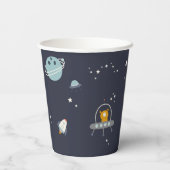 Uit deze World Space Party Paper cup Papieren Bekers (Achterkant)