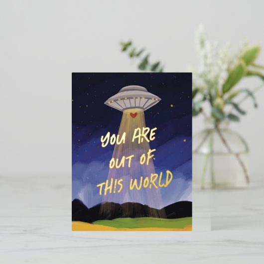 Uit deze World UAP Valentijn Folie Feestdagen Briefkaart (Staand Voorkant)