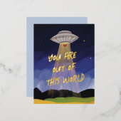 Uit deze World UAP Valentijn Folie Feestdagen Briefkaart (Voorkant / Achterkant)