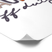 Uit dienst laatste schooldag poster (Hoek)