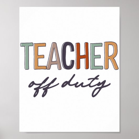 Uit dienst laatste schooldag poster (Voorkant)