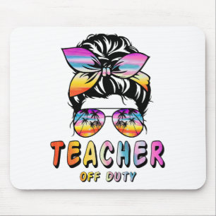 Uit dienst Messy Bun Rainbow Sungles Einde van de  Muismat