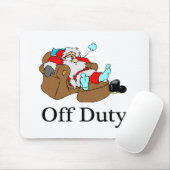 Uit dienst (slaapKerstman) Muismat (Met muis)