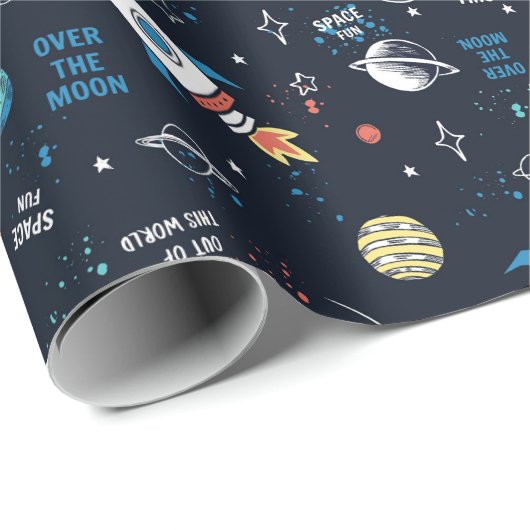 Uit dit World Space Pattern Cadeaupapier (Rol Hoek)