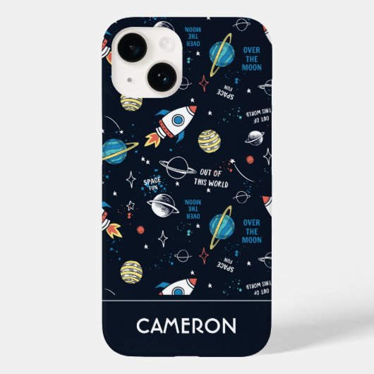 Uit dit World Space Pattern Case-Mate iPhone Case (Achterkant)